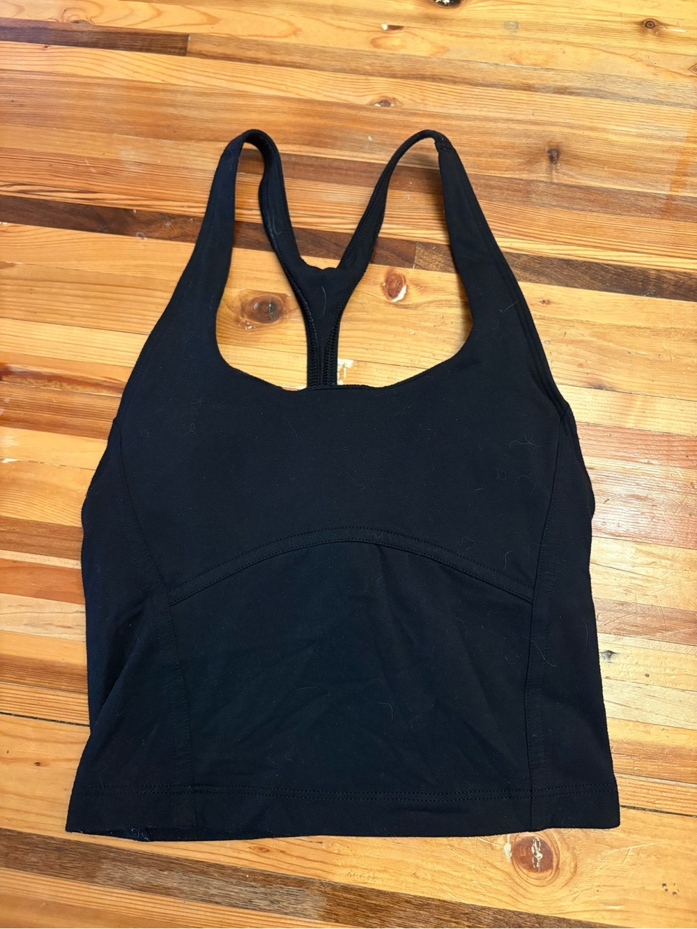 TNA Black Racerback Crop Tank